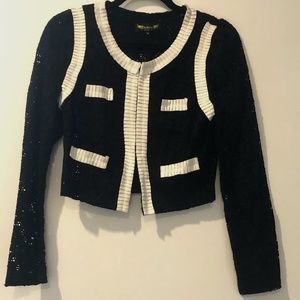 Angeleye Black Lace with White Detail Camisole